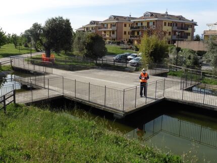 Area verde nel quartiere Vergini a Macerata