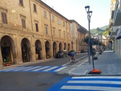 Lavori stradali a San Severino