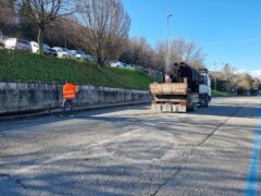 Lavori in via Murri a Macerata