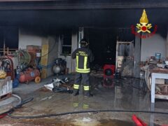 Incendio a Potenza Picena