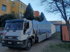 Moduli scolastici installati a San Severino