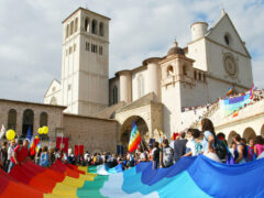 Una delle edizioni precedenti della Marcia Perugia-Assisi