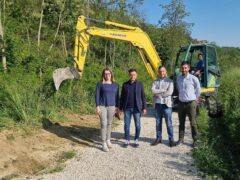 Lavori per la ciclovia ad anello a Macerata