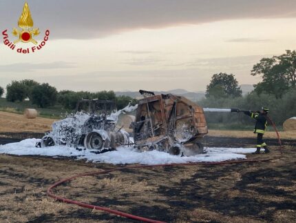 Incendio a Treia