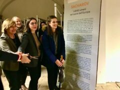 Inaugurazione della mostra su Sacharov a Macerata