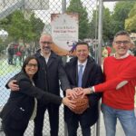 Inaugurazione del nuovo campo di basket a Tolentino