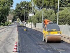 Lavori di riasfaltatura a Treia