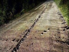 Danneggiamento della strada comunale Torrette a Recanati