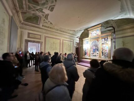Visitatori a Villa Colloredo Mels a Recanati