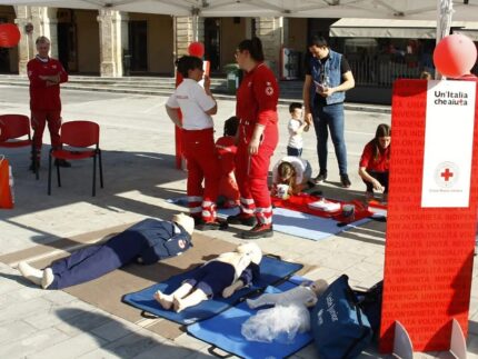 Iniziativa della Croce Rossa a San Severino