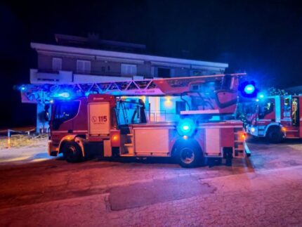Incendio in una villetta a Montecassiano