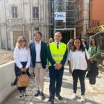 Lavori nel centro storico di Visso