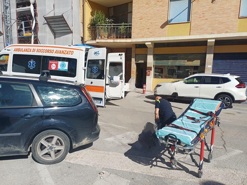 Anziana investita a San Severino