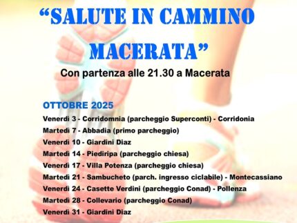 "Salute in cammino" nel Maceratese