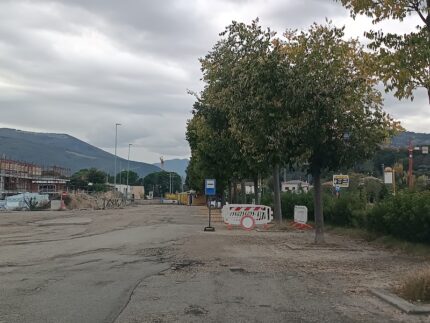 Piazzale del Commercio a San Severino