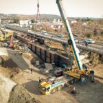 Lavori sul nuovo ponte sul Chienti a Piediripa