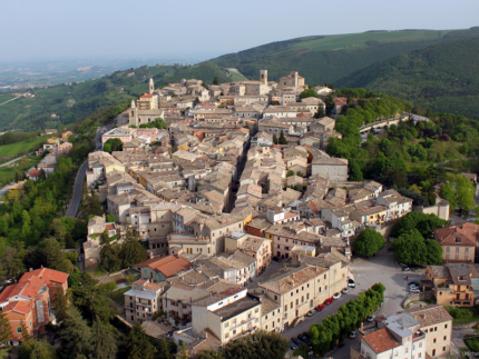 Veduta panoramica di Cingoli