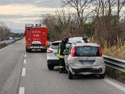 Tamponamento a catena nei pressi di Corridonia