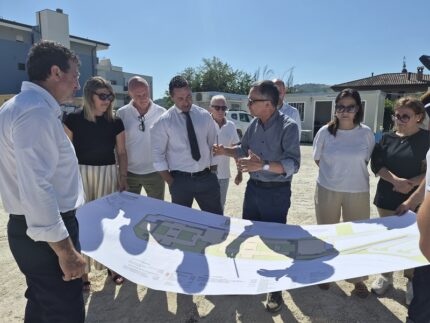 Lavori per il nuovo polo scolastico di Tolentino