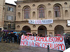 Sferisterio occupato, manifestazione studentesca a Macerata