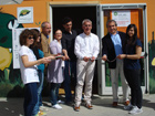 Taglio del nastro per l'impianto di climatizzazione nel Parco di Fontescodella
